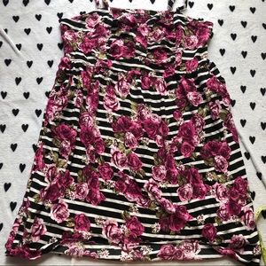 Torrid brand black/white floral dress